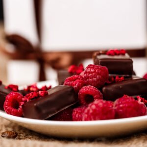 Krémové oblátky 180g s príchuťou maliny v čokoláde